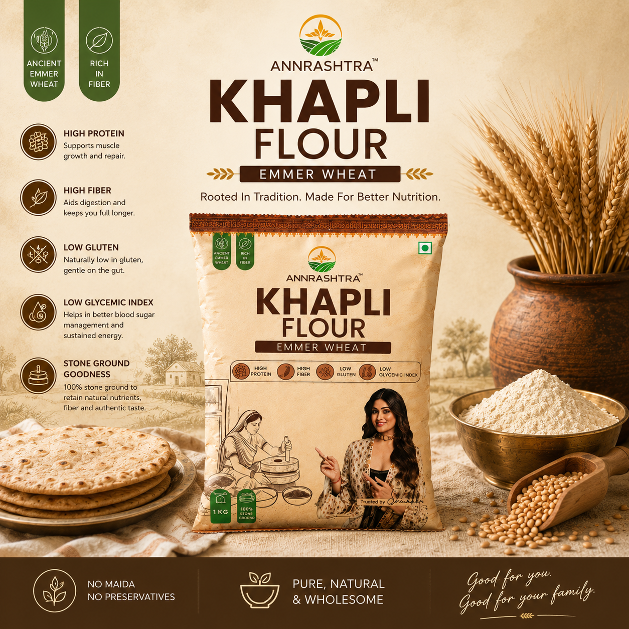 Khapli Wheat Flour