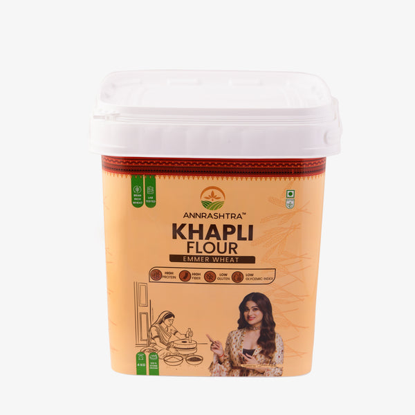 Annrashtra Khapli Wheat Flour 4kg Box